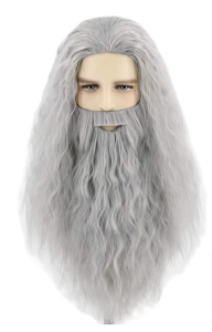 Halloween Men Gandalf Wig and Beard