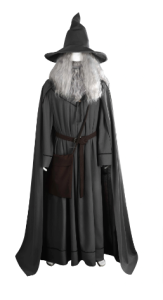 Gandalf Wizard Robe Cape Wig and Beard