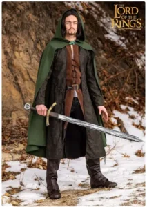 Aragorn holding a sword